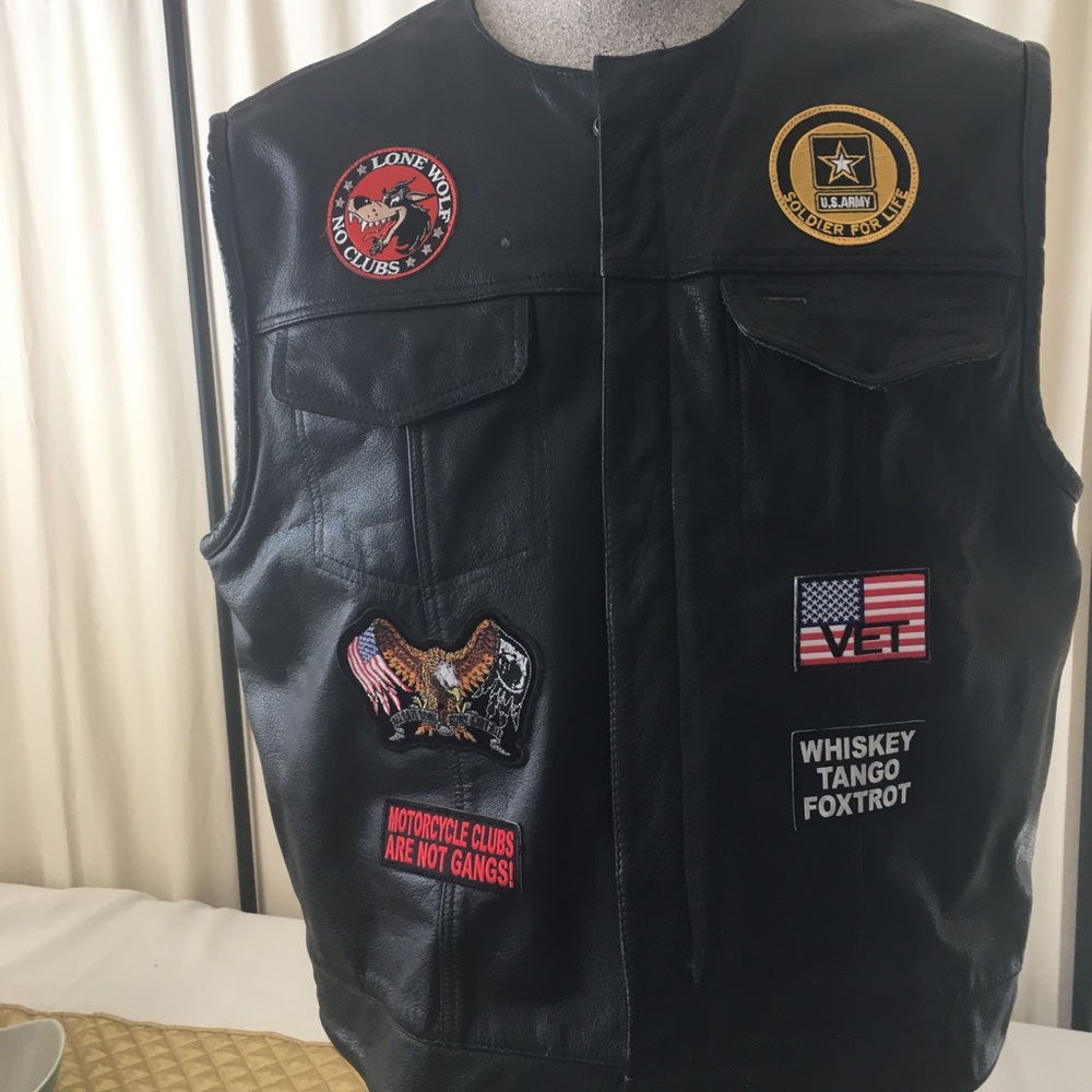 Leather Biker Vest